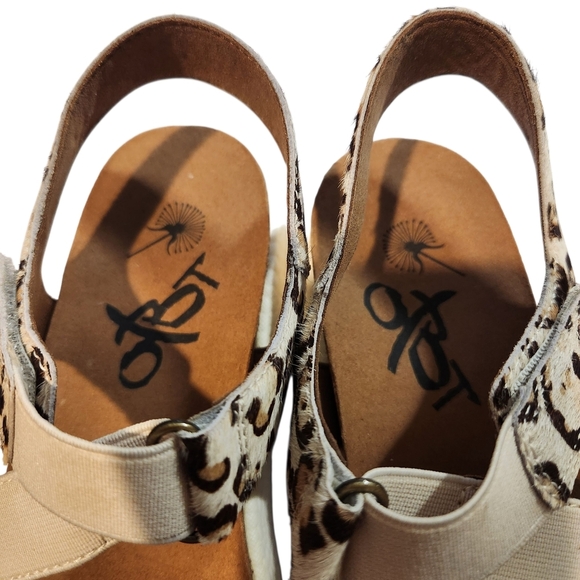 NWOB OTBT SIERRA LEOPARD PRINT CALF HAIR SANDSLS SZ 8.5 - Picture 12 of 15